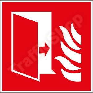 ISO 7010 Sticker Brandwerende Deur F007